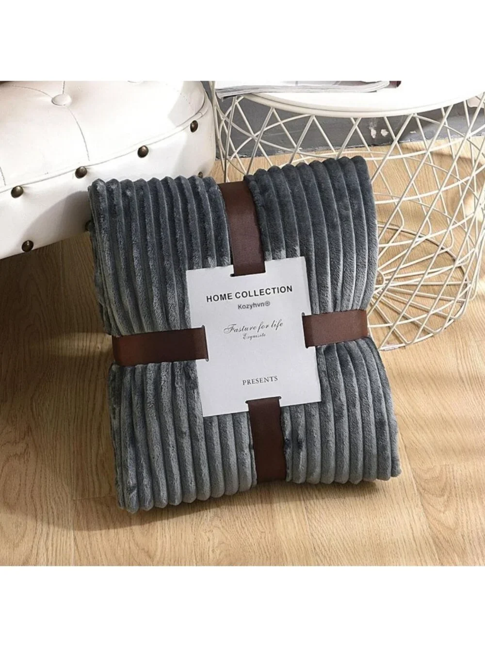 Cozy Sherpa Throw Blanket - Super Soft & Thick, Warm Fleece for Couch & Bed